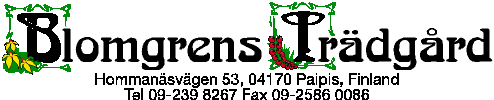 Blomgrens Tr�dg�rd